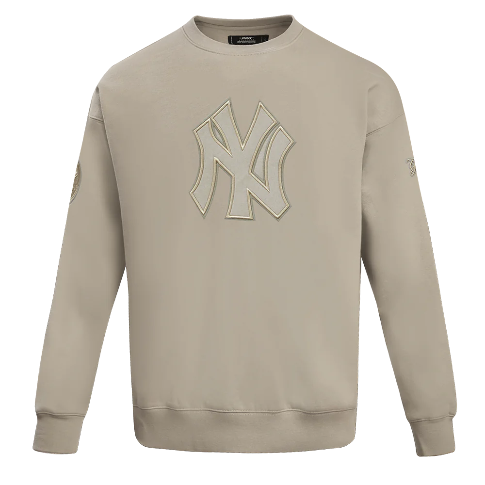 New York Yankees Neutral Drop Shoulder FLC Crewneck
