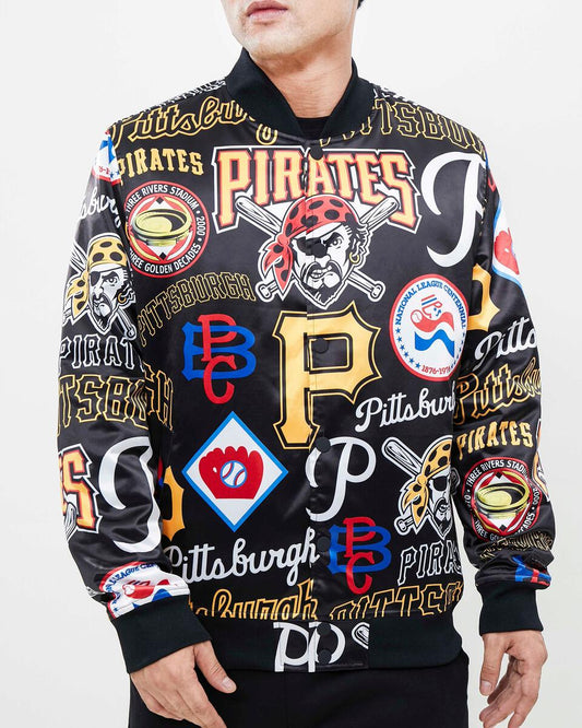 Pittsburgh Pirates AOP Satin Jacket