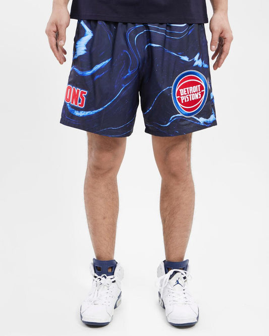 Detroit Pistons Tackle Twill Aop Marble Woven Short