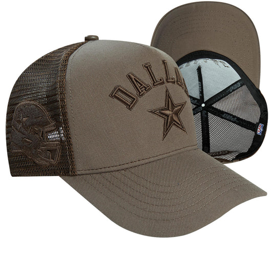 CAP PROSTANDARD Dallas Cowboys Neutral Pinch Front Trucker (DKT)