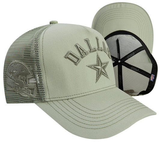 CAP PROSTANDARD Dallas Cowboys Neutral Pinch Front Trucker (MOS)