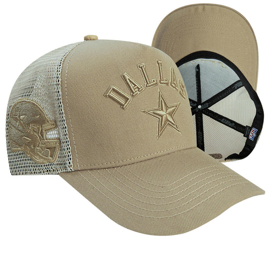CAP PROSTANDARD Dallas Cowboys Neutral Pinch Front Trucker (TAU)