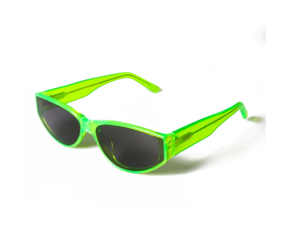 Sunglasses The Snake Neon Green Smoke