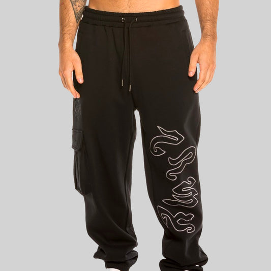 Pants GRIMEY Yoga Fire (Black)