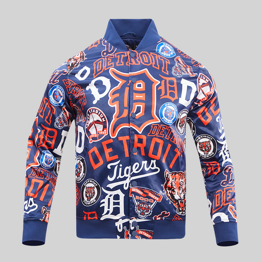 Detroit Tigers AOP Satin Jacket