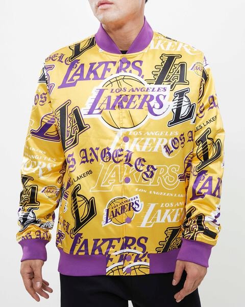 Aop Satin Jacket Los Angeles Lakers