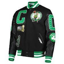 Boston Celtics Mash Up Rib Wool Varsity Jacket